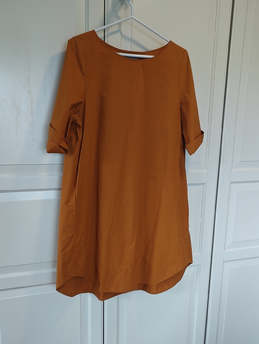 COS Mustard-Orange Cotton Top